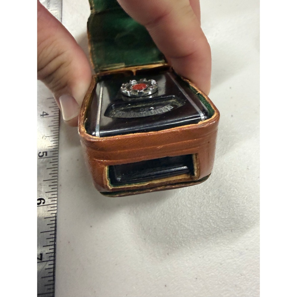 Vintage GE General Electric Exposure Light Meter with Leather Case Photography